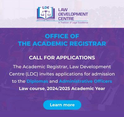 Law Development Centre – A Tradition of Legal Excellence.